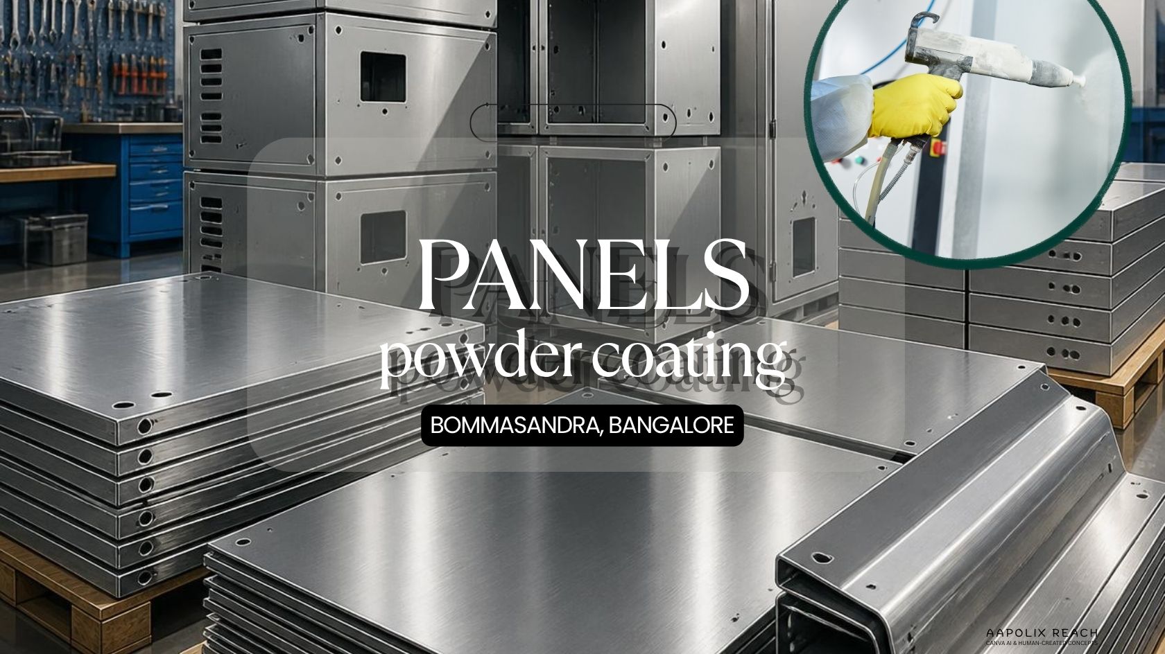 Conveyorized powder coating plant in Hebbagodi