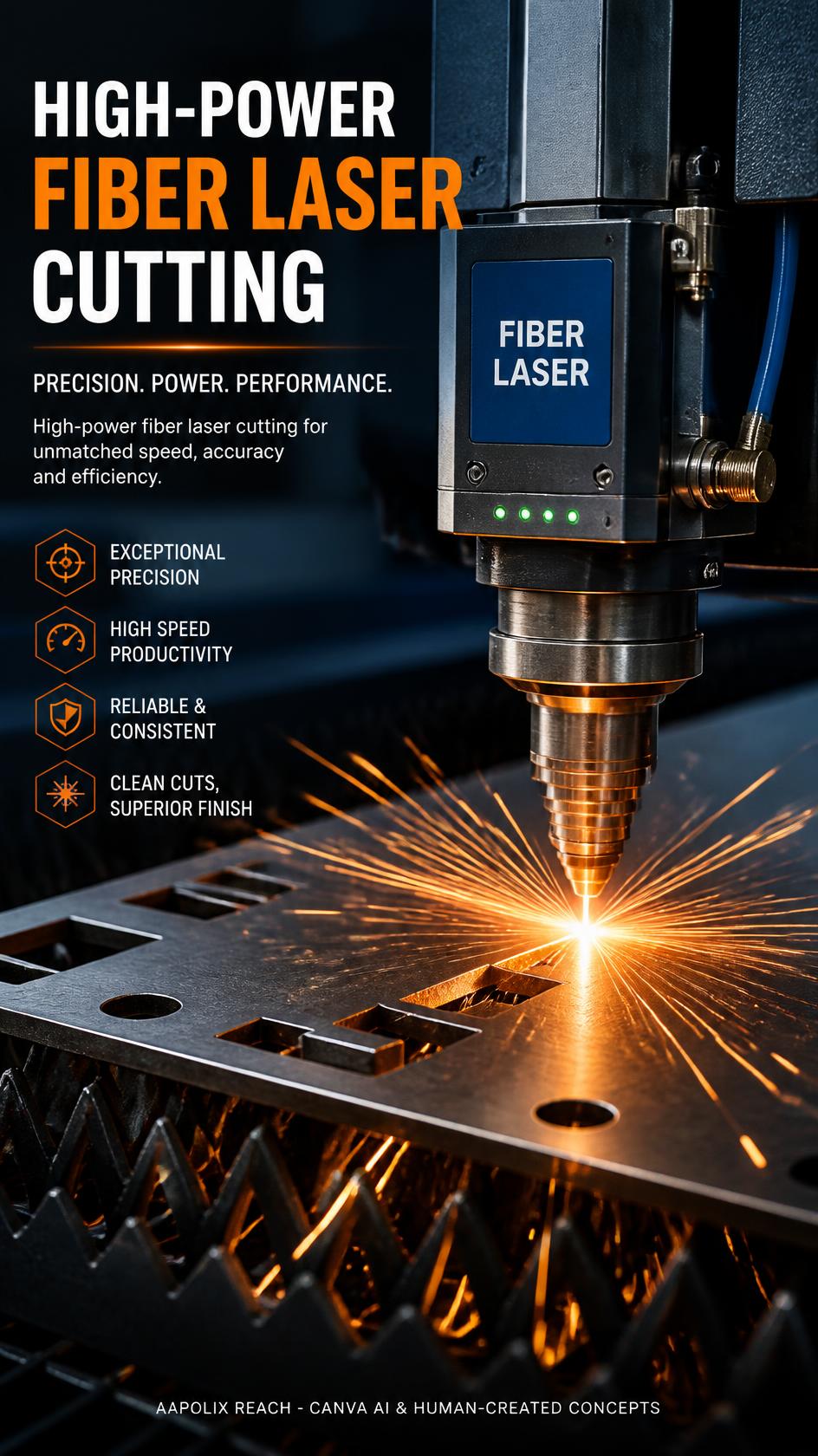 12kW fiber laser cutting service for industrial metal parts