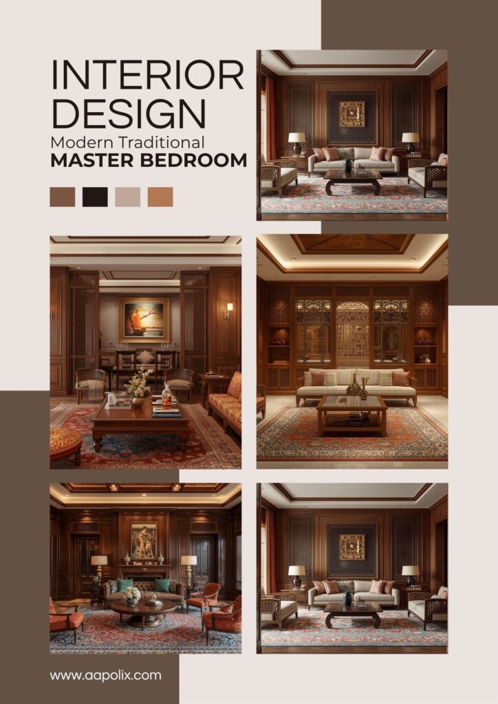 Interior Design Concept Poster Mood board