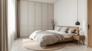 Modern-Bed-room-decoration-using-Japandi-Style-trending-item-for-a-small-family