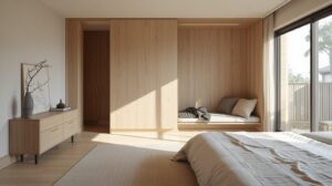 Modern-Bed-room-decoration-using-Japandi-Style-trending-item-for-a-small-family1