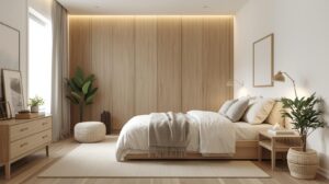 Modern-Bed-room-decoration-using-Japandi-Style-trending-item-for-a-small-family2
