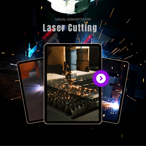 Laser cutting visual concept