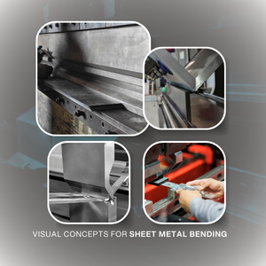 Metal bending visual concept