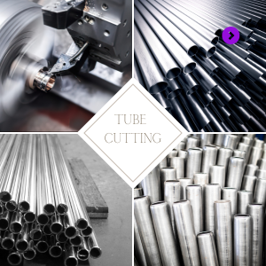 Tube cutting visual concept